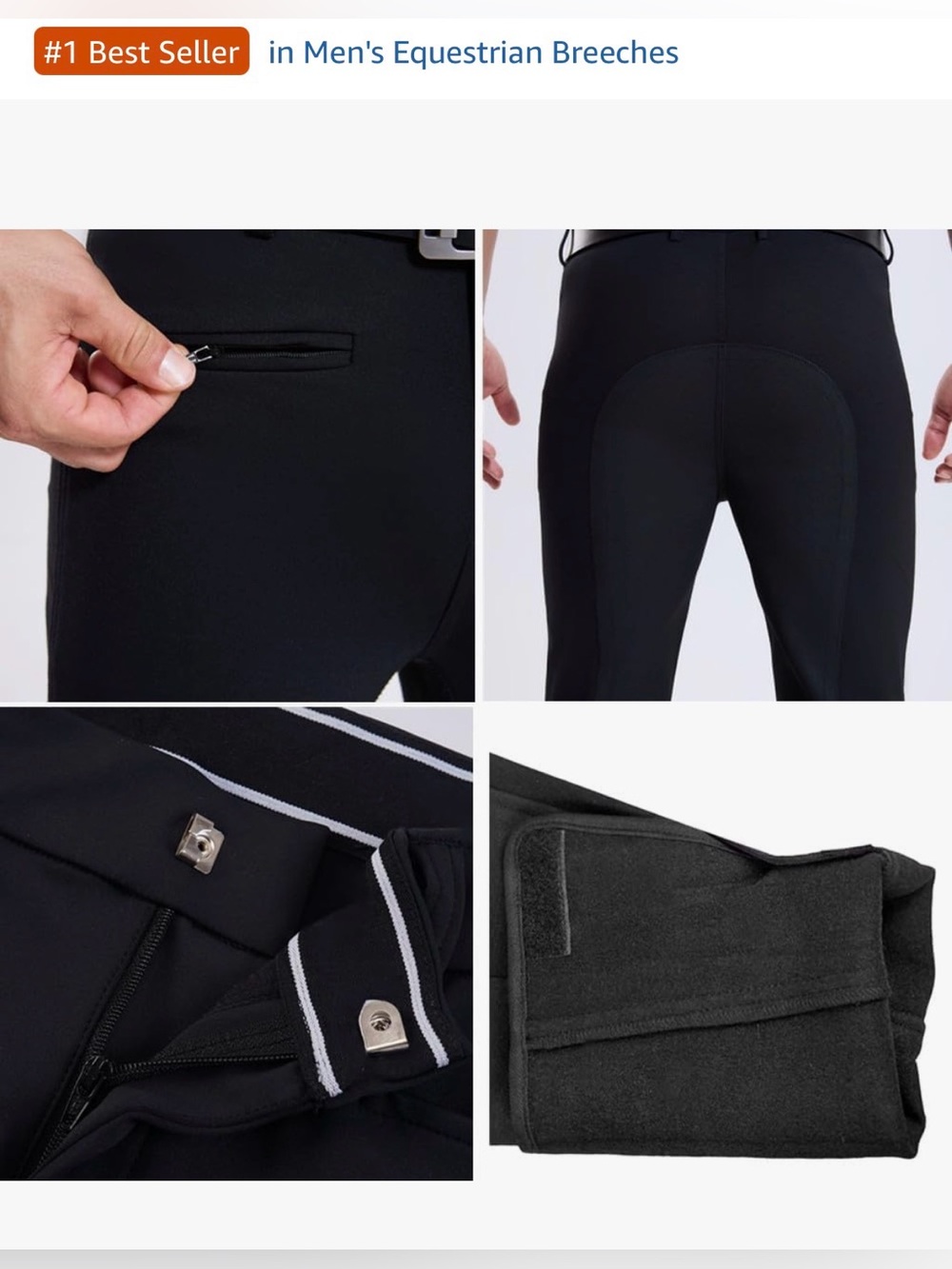 NWT men’s full seat riding breeches size 36 - Picture 10 of 11